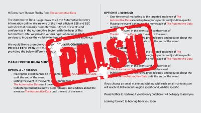 Asian Trucker Does NOT Disclose Data